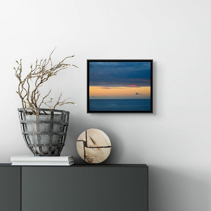 art photograph titled First Morning Lanai by Christina Stefani in a black float frame 10x8