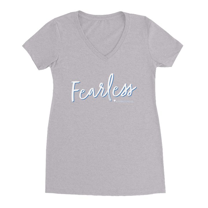 Fearless V-Neck T-Shirt by Christina Stefani