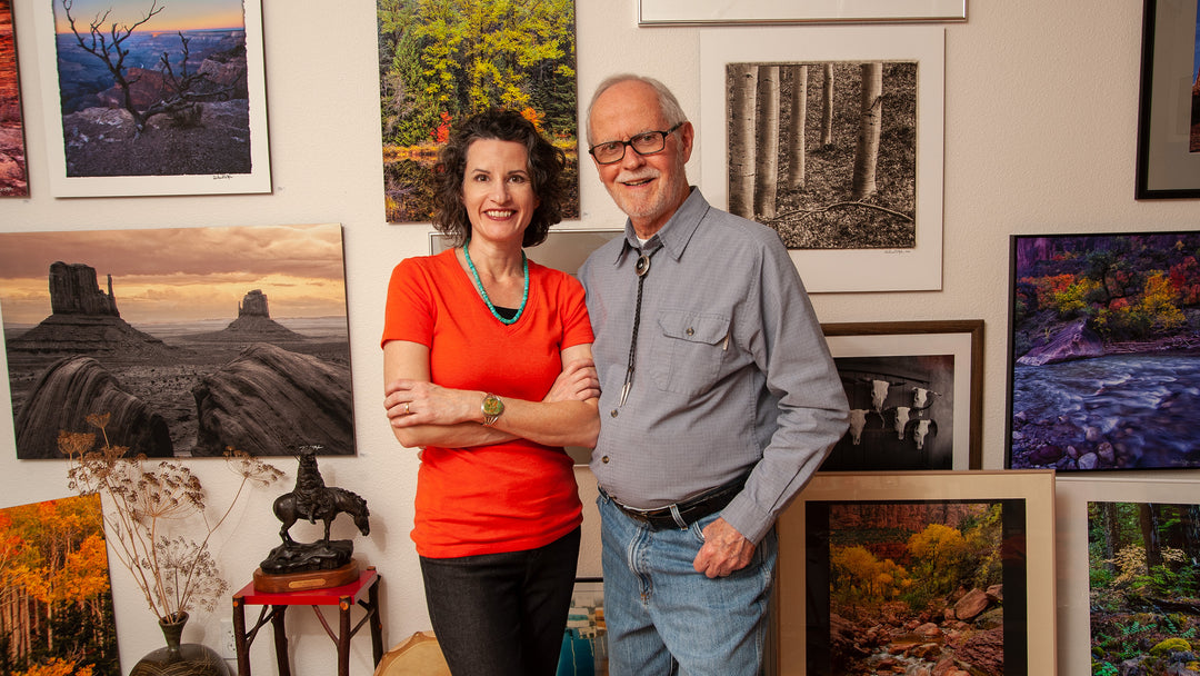 Artists Christina and Richard Stefani in their studio, Stefani Fine Art.