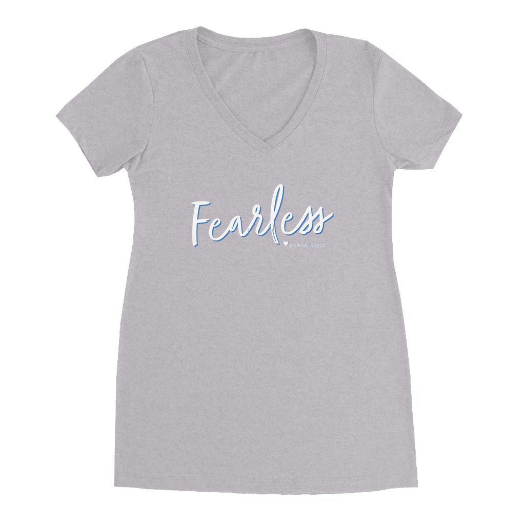 Fearless V-Neck T-Shirt by Christina Stefani