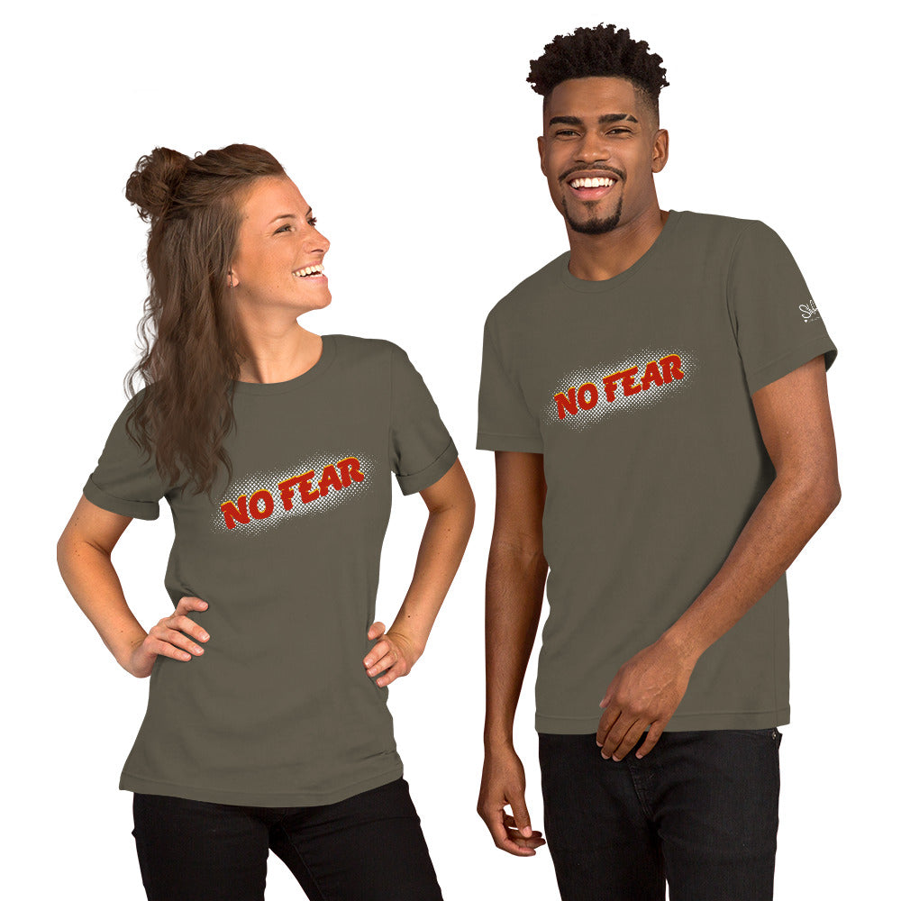 No Fear Graphic Unisex T-shirt by Christina Stefani