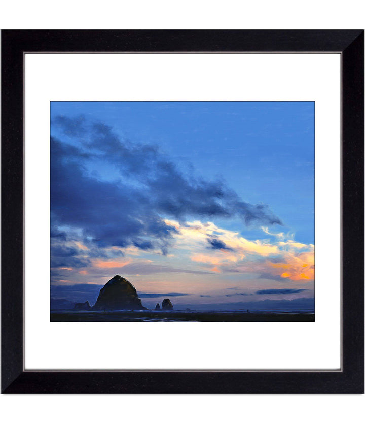 Haystack Rock in Blue - Open Editions - Christina Stefani - Stefani Fine Art