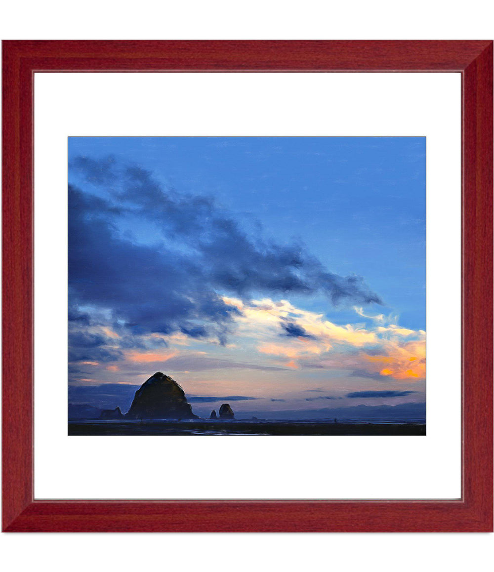 Haystack Rock in Blue - Open Editions - Christina Stefani - Stefani Fine Art