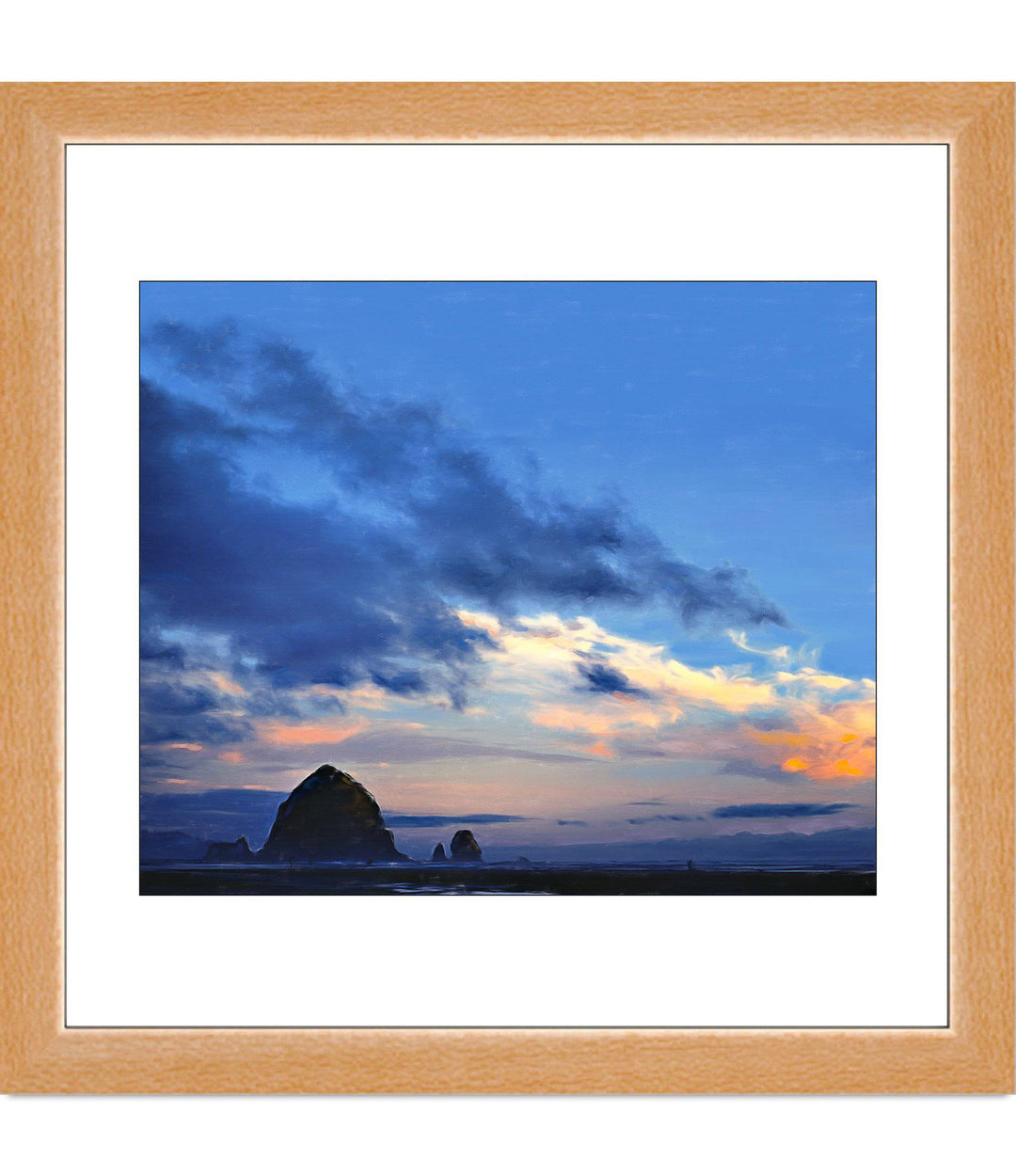 Haystack Rock in Blue - Open Editions - Christina Stefani - Stefani Fine Art