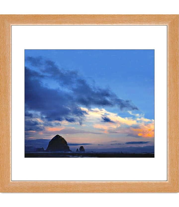 Haystack Rock in Blue - Open Editions - Christina Stefani - Stefani Fine Art