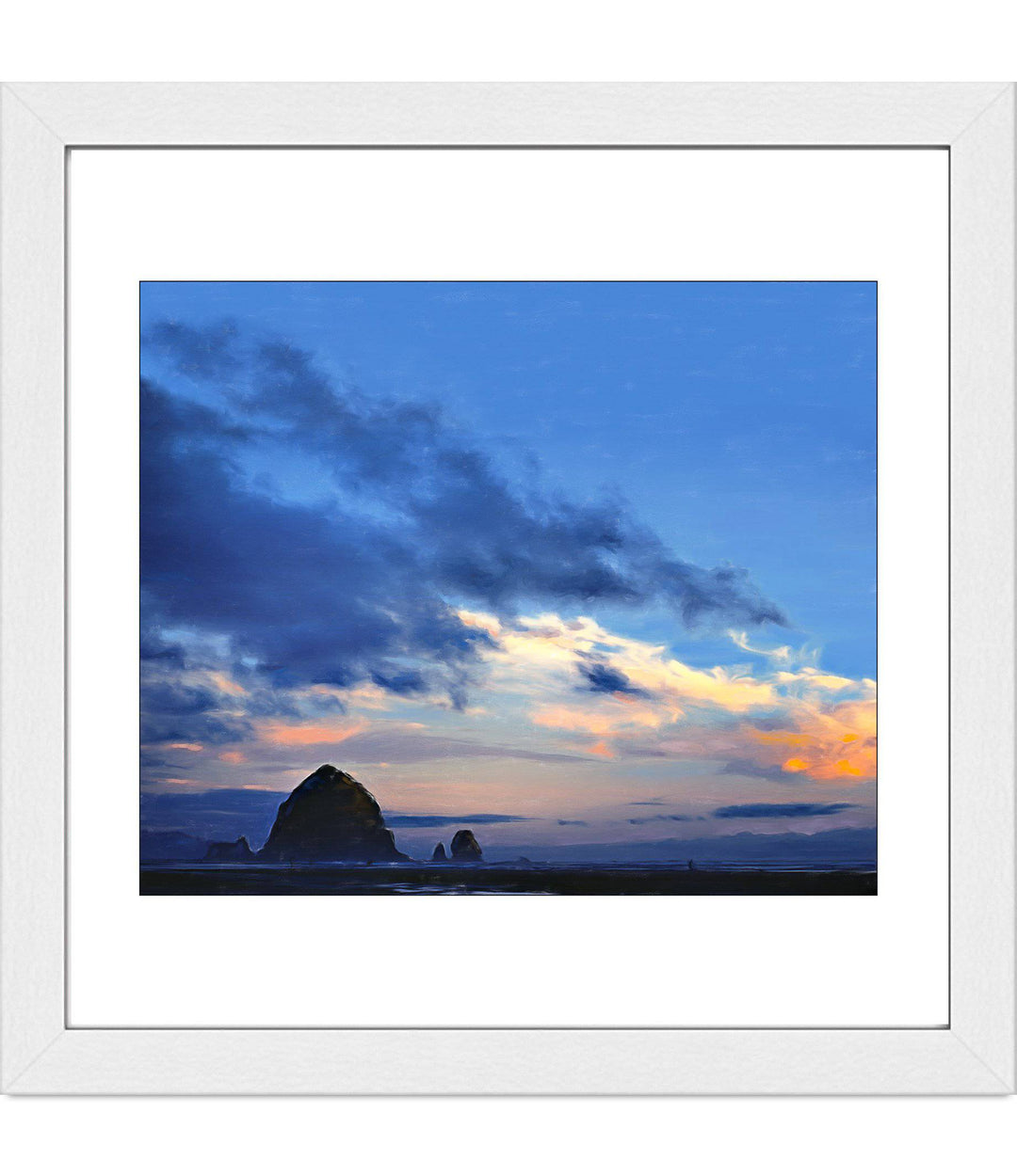 Haystack Rock in Blue - Open Editions - Christina Stefani - Stefani Fine Art