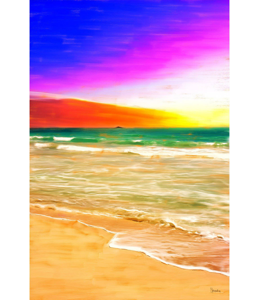 Kailua Beach Sunrise – Collector's Edition - Original - Christina Stefani - Stefani Fine Art