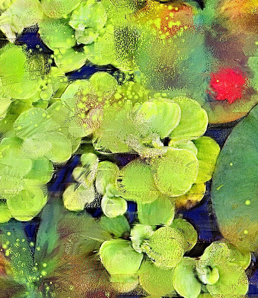 Lily Pads – Collector's Edition - Original - Christina Stefani - Stefani Fine Art