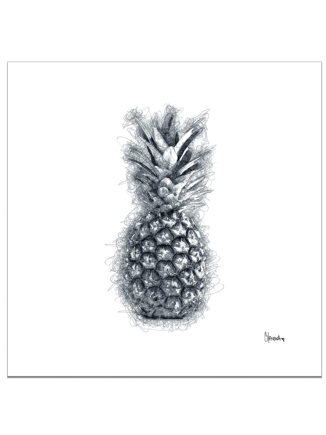 Pineapple Square Edition - Square Editions - Christina Stefani - Stefani Fine Art