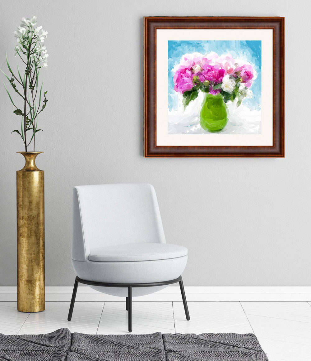 Pink Peonies – Limited Edition - Limited Editions - Christina Stefani - Stefani Fine Art