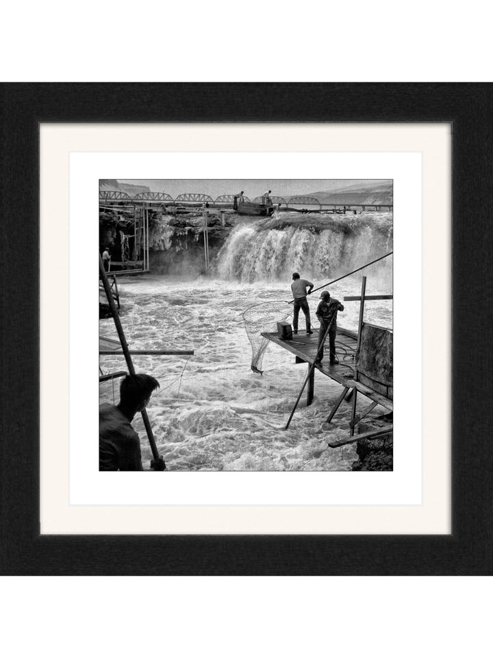 Celilo Falls Net Fishing 1956 Square Edition - Square Editions - Richard Stefani - Stefani Fine Art