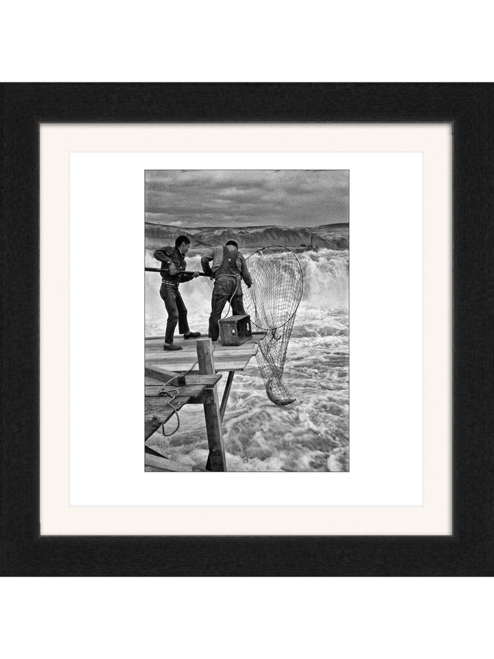 Celilo Falls Salmon Catch 1956 Square Edition - Square Editions - Richard Stefani - Stefani Fine Art